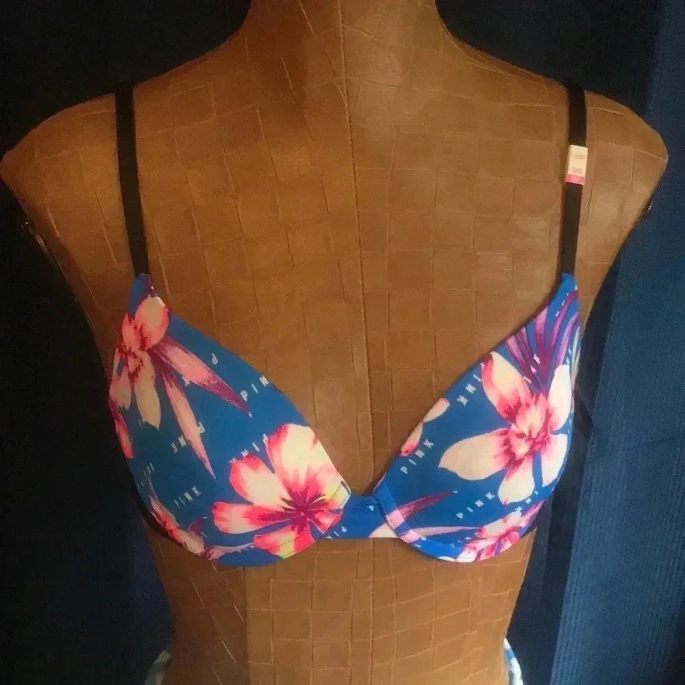 NWT‎ Victoria Secret 32D floral Tshirt bra
